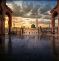 Masjid An Nabawi Sunset Background.jpg